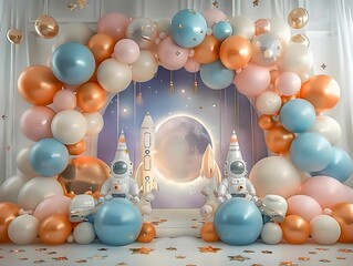 Balloon Backdrop Overlays