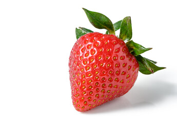 Isolated strawberry. Single strawberry fruit isolated on white background, with clipping path 3