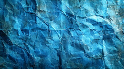  A detailed image of blue paper with undulating waves