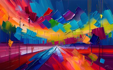abstract colorful background with graffiti