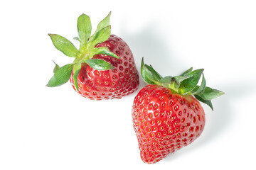 Strawberry isolated. Strawberry on white. Full depth of field. With clipping path 1