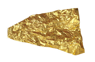 PNG Torn empty crumbled  texture gold laef paper piece isolated on transparent background.