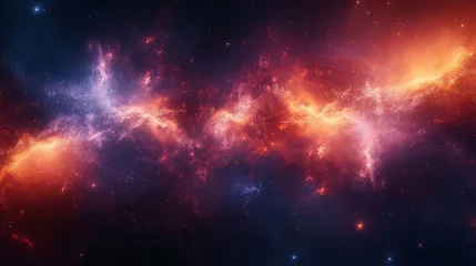 Foto op Aluminium space nebula background © ion