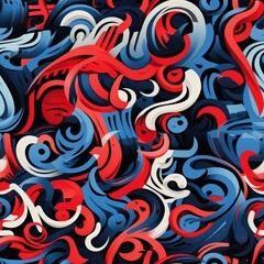 Seamless abstract illustration pattern