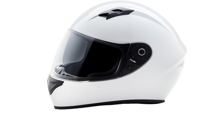 A white helmet stands out against a white background, radiating an aura of protection and strength