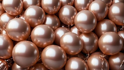 Piles of shiny, metallic-looking chocolate Easter eggs showcasing abundance and indulgence