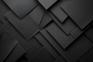 A black and white image of a pattern of squares and rectangles. The squares and rectangles are all different sizes and are overlapping each other. The image has a modern and abstract feel to it - obrazy, fototapety, plakaty