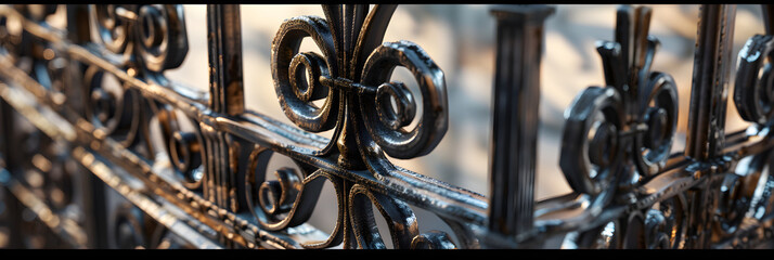 Victorian Inspired Artistry: Elegant and Intricate Iron Railings Offering Both Safety and Aesthetic Appeal
