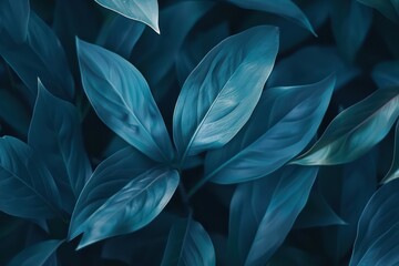 Beautiful tropical green leaves background. Nature and botany concept.