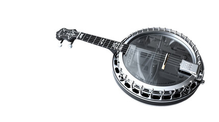 A black and white composition capturing the intricate details of a musical instrument