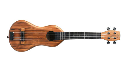 A beautiful ukulele with a wooden body and strings, ready to create sweet melodies