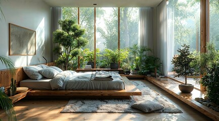 Bed room interior
