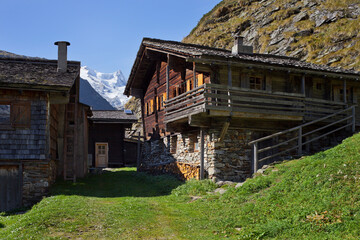 Fototapeta na wymiar Großvenediger, Gschlössbach, Innergschlöss, Hohe Tauern, Osttirol, Tirol, Österreich