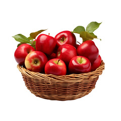 Naklejka na ściany i meble red apples in a basket