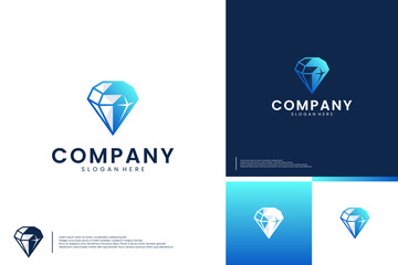 modern diamond logo , fashion symbol, logo design inspiration.