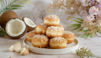 Food Photography - Coconut Donuts