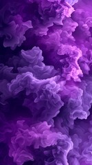 Purple background with dense billows of smoke filling the scene