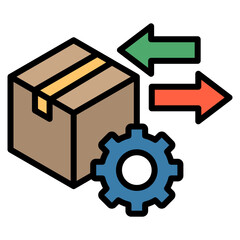 Inventory Control Icon Element For Design