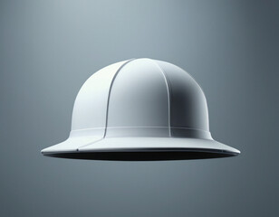 Fototapeta premium An elegant white hat floats in space