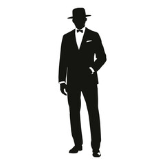 Obraz premium Marketing Manager Silhouette