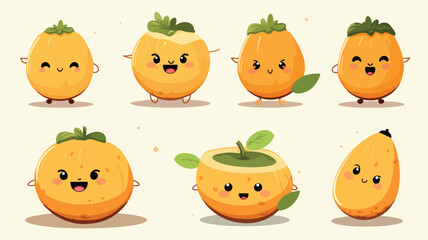 An illustration of Cute Cantaloupe Melon Vector fla