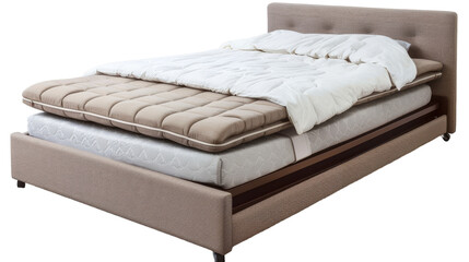 A cozy bed with a plush mattress inviting sweet dreams