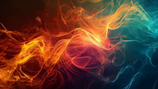 abstract background with a glowing abstract waves, design for Wallpaper