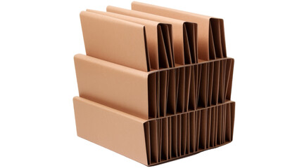 A stack of brown folders, neatly arranged on top of each other