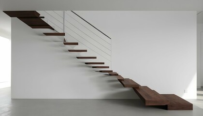 Clean Minimalistic Staircase Design With Floating Upscaled 4