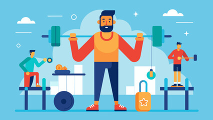 character gym vector illustration