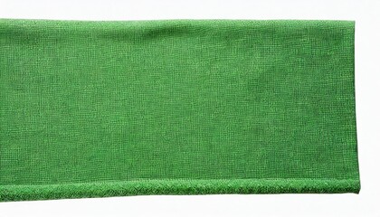 green fabric sample isolated with clipping path