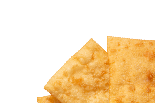 Pastel de Feira crocante brasileira traditional pastry fried street food isolated png