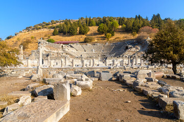 The ancient Odeon, a 2nd century theater built for Senate meetings and entertainment performances...