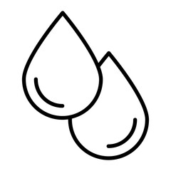 Blood Drop Line Icon