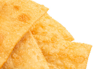 Pastel de Feira crocante brasileira traditional pastry fried street food isolated png