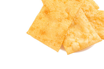 Pastel de Feira crocante brasileira traditional pastry fried street food isolated png
