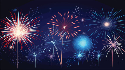 Fototapeta na wymiar Background with fireworks. Salute holiday design. f