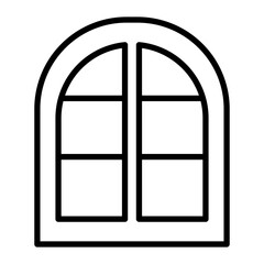 Window Line Icon