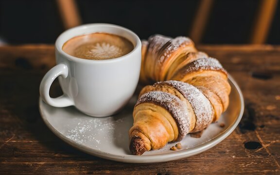 coffee and corssiant, photo, food photography, crossiant and coffee, youtube recipes, blog recipes, blog posts, stock photos, stock life, stock photography, stock food images, stock images	