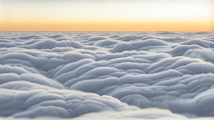 Obraz premium a view of a very large amount of clouds in the sky with the sun setting in the distance in the distance.