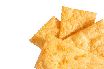 Pastel de Feira crocante brasileira traditional pastry fried street food isolated png