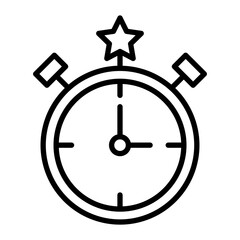Timer Line Icon