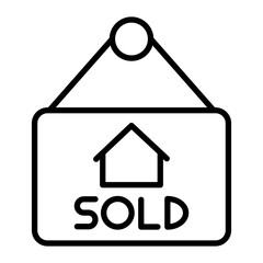 Sold Line Icon