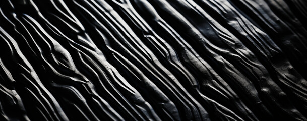 A black and white photo of a wood grain texture