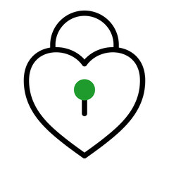 This is the Padlock icon from the Love and Celebration icon collection with an mixed color