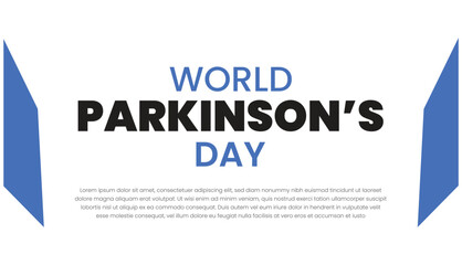 World Parkinson's Day banner design template. Vector illustration EPS10.