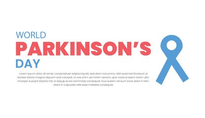 World Parkinson's Day banner design template. Vector illustration EPS10.