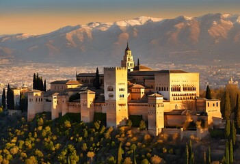 A view of the Alhambra in Spain