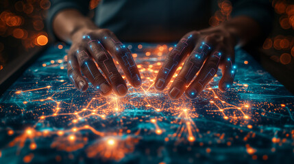 The world of science. Dynamic poster, featuring cutting-edge innovations and groundbreaking research.