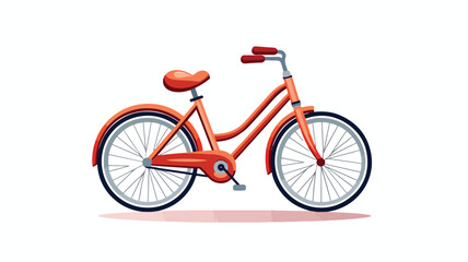 Fototapeta na wymiar Bicycle icon on white background. Vector illustrati